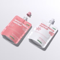Pochette souple à bec verseur de 150 ml, personnalisée, brillante, imprimée en héliogravure, sans BPA, recyclable et réutilisable, pour jus et bière