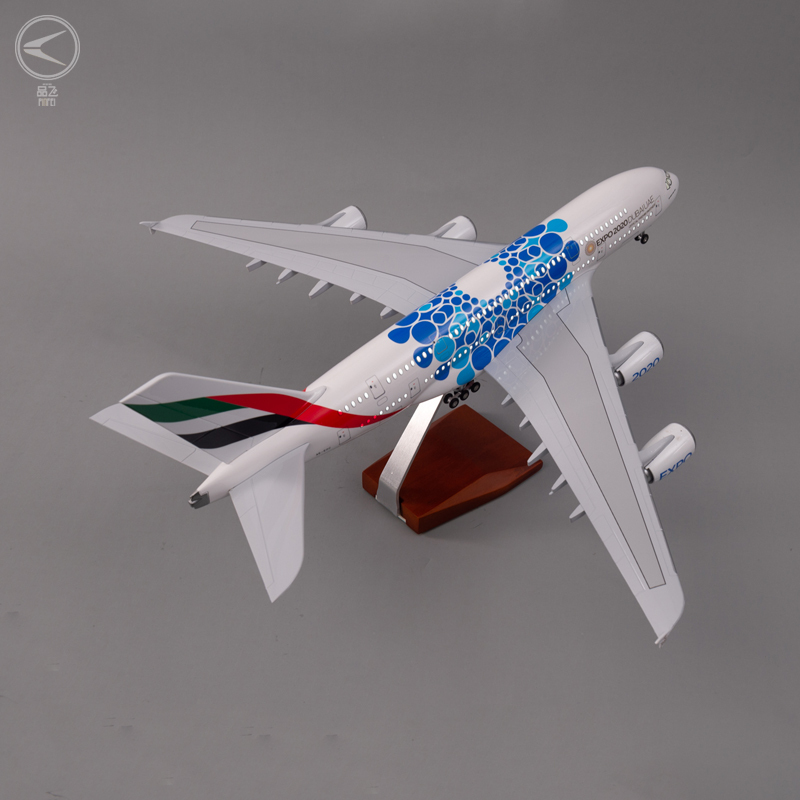 エミレーツ A380 エアバス 1/160 LED 可視モデル 46cm Static Display Airbus A380 Model - Emirates Airlines EXPO 2020