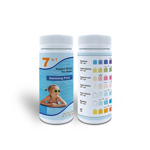 Bandelettes de <span class=keywords><strong>test</strong></span> de chlore PH polyvalentes 7 en 1, SPA, bandelettes de <span class=keywords><strong>test</strong></span> d'eau de piscine