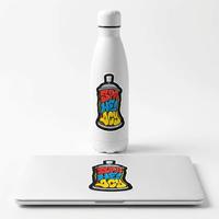 Pegatinas de Aerosol de Graffiti para Ropa Urbana, Pegatinas de Vinilo Mate con Corte Personalizado, Calcomanías de Logotipos de Arte Urbano de Moda para Paquete Personalizado