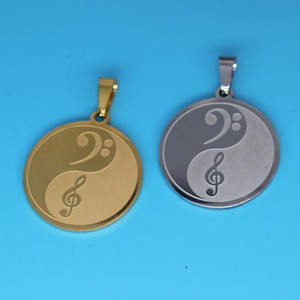 Qiandi נירוסטה יין-יאנג טרבל ויאנג טרבל תליון די אביזרים תכשיטים - Product Image 2