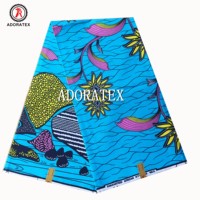 Tela Ankara 100% algodón de China con estampado inglés en bloque de cera