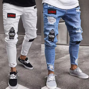 Прямые зауженные мужские джинсы с вышивкой - Product Image 2