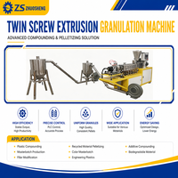 Machine de granulation à double vis ZS-433 pour la recherche sur les matériaux de compostation polymère et la production en petites séries