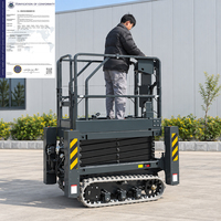380KG 6m 8m 10m 12m Raupen-Scherenhebebühne MINI Scherenhebebühne Arbeitsbühne