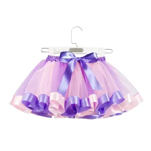 Mini jupe Tutu colorée pour petites filles, vêtements de danse pour fillettes, mélange de couleurs, Boutique