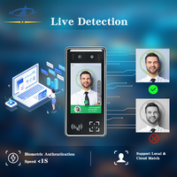 HFSecurity FR05, Control de Acceso Biométrico con Reconocimiento Facial y de Tarjetas, 5 Pulgadas, Registro de Asistencia con Código QR, POE Integrado