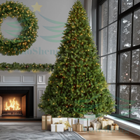 Sapin de Noël artificiel en cèdre de luxe, grand format, le plus réaliste, pour intérieur, écologique, haute qualité, avec base autoportante, personnalisable OEM