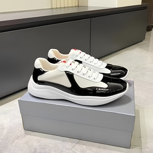 Zapatillas Deportivas de Lujo para Hombre, Estilo American's Cup, de Cuero Patentado y Malla, Tendencia de Moda, Venta al Por Mayor - Product Image 3