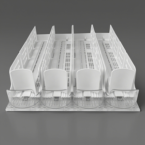 Gran oferta, estante de supermercado de alimentación por gravedad frontal automática, ancho de publicidad, botella de gravedad ajustable, sistema de empuje de estante de bebidas - Product Image 4