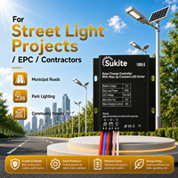 Contrôleur solaire Sukite PWM 1880 12V 20A 80W de fabrication exquise pour l'éclairage routier rural et les projets d'éclairage public