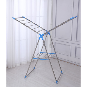 ชั้นวางของสแตนเลสแบบพับเก็บได้แบบสกายทัชชั้นวางเสื้อผ้าที่มั่นคงและประหยัดพื้นที่สำหรับเครื่องเป่าแห้ง - Product Image 3