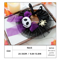 En gros, Bavoir pour animaux de compagnie d'Halloween confortable et réglable en polyester, Foulard triangulaire amusant, Décoration festive pour chiots et chatons