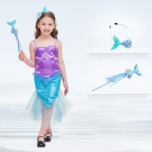 Directo de fábrica Sirenita Princesa Niñas Cosplay <span class=keywords><strong>Disfraz</strong></span> Diseños de moda <span class=keywords><strong>Accesorios</strong></span> para fiestas infantiles para niños - Product Image 1