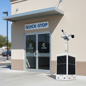 Remolque de Seguridad Móvil con Energía Solar ENERGYFIT C500-9M, Torre de Cámara CCTV Impermeable IP65 - Product Image 1