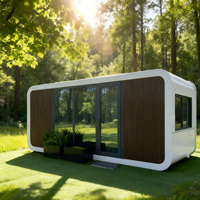 Maison préfabriquée mobile compacte à mousse intégrale 2026, très demandée, idéale pour bungalow, Airbnb, hôtel et maison de vacances