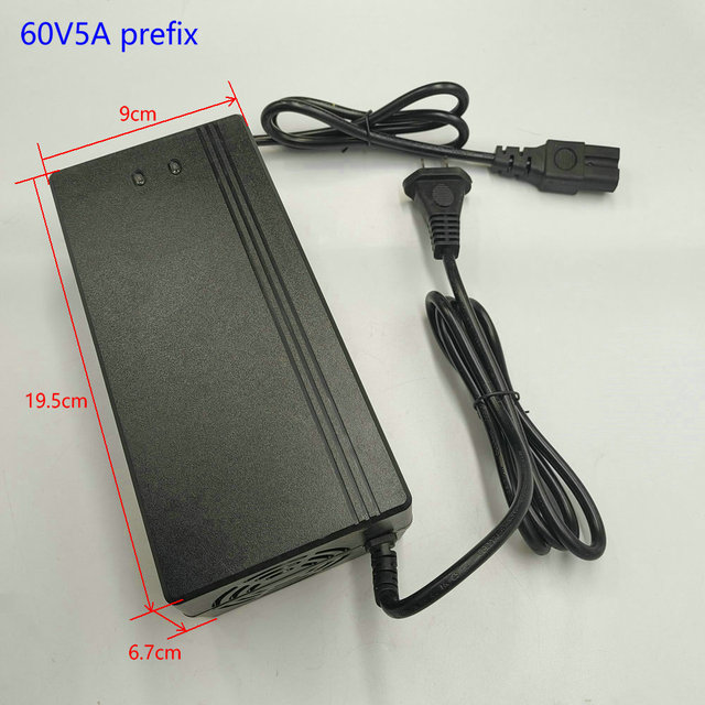 Electric Bicycle Lithium Battery Charger for Fast Charging 48V60V72V4A5A DC/AVIATION/XLR/T-SHAPE Connector Customization