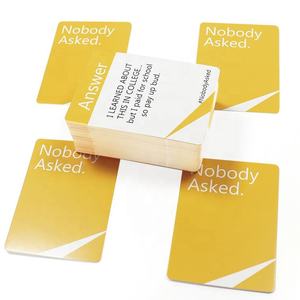 Set di <span class=keywords><strong>Giochi</strong></span> di Carte Personalizzate con 100 Domande per Aziende, Stampa di Fabbrica, Gioco di Carte per la Relazione di Squadra per Adulti - Product Image 5