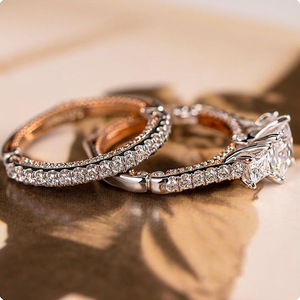 Ring Set for Women Sparkling Stone Fashion Finger Jewelry Daily Wear - Product Image 2