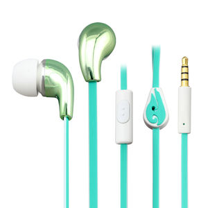 Clip de son stéréo multicolore métallisé <span class=keywords><strong>avec</strong></span> prise 3.5mm-Écouteurs intra-auriculaires ergonomiques <span class=keywords><strong>avec</strong></span> fil - Product Image 4