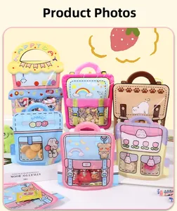 Sevimli karikatür sırt çantası modeli ambalaj çanta çocuk parti tatlı paketleri çerezler ve küçük hediyeler için