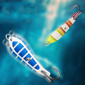 Raylor vente en gros – Nouveaux leurres de pêche à la cuillère en métal (fer) personnalisés, <span class=keywords><strong>pas</strong></span> chers, avec hameçons lents de 11g, 16g, 21g, 26g - Product Image 2