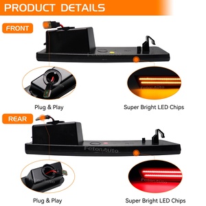 Feux de position latéraux à LED pour Dodge Challenger 08-14 Charger 11-14 Blanc Rouge Ambre Feux clignotants - Product Image 6