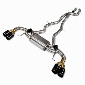 Sistema de Escape Trasero para <span class=keywords><strong>BMW</strong></span> <span class=keywords><strong>X3</strong></span> G01 X4 G02 B58 3.0T, Escape Valvetronic de Acero Inoxidable T304 con Puntas Cuádruples de Fibra de Carbono - Product Image 1