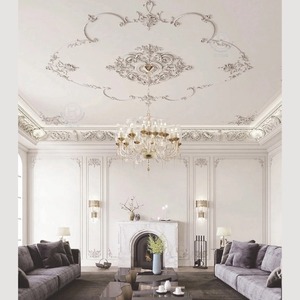 OR-7215 Estilo Vintage Ignífugo Impermeable |   Moldura de Techo de Poliuretano |   Decoración de Pared para Casa de Huéspedes y Cafetería y Unión de Techo - Product Image 4