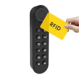 Electronic RFID Card Digital Filing Cabinet Locker Lock with Glass Aluminum Wood Door Options