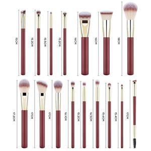 2025 tendance logo personnalisé multifonction maquillage pinceaux Kit 16 pièces haute qualité doux maïs soie Vegan luxe maquillage pinceau ensemble - Product Image 2