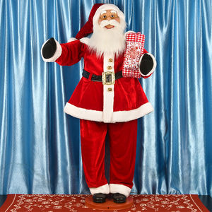 Babbo Natale musicale fatto a mano Animatronic per la fabbrica di natale-regali di Natale diretti sventolando babbo natale danza con musica - Product Image 4