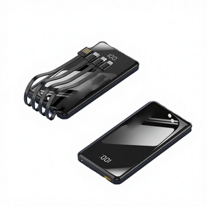 Batería Externa de 10000mAh con Cables Integrados Tipo-C/<span class=keywords><strong>Micro</strong></span> USB, 22.5W, Portátil, <span class=keywords><strong>Mini</strong></span>, Carga Rápida, Pantalla LED, Ultra - Product Image 4