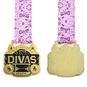 זול מדליות מתכת מותאמות אישית יצרן פרס מותאם אישית לנשים אגרוף הרמת משקולות מדליות וטובים פיתוח גוף