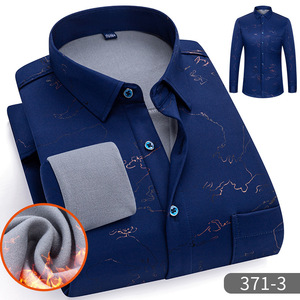 Nuova camicia calda da <span class=keywords><strong>uomo</strong></span> con <span class=keywords><strong>velluto</strong></span> spesso e Top Casual per l'autunno e l'inverno - Product Image 4
