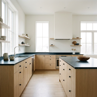Bouton cylindrique en Zamak noir mat, moderne, installation facile, fabrication OEM, haute qualité, pour armoire, commode, tiroir de cuisine