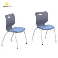 Chaise d'étude ergonomique en plastique pour étudiants, mobilier scolaire empilable, robuste et moderne, OEM ODM