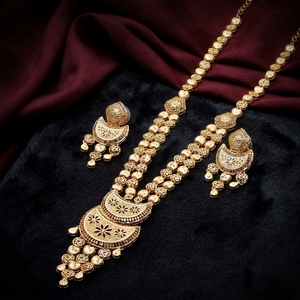 Colliers longs en laiton plaqué or 14K, 18K, 24K, style orthodoxe, avec motif floral, pour mariage - Vente en gros - Product Image 1