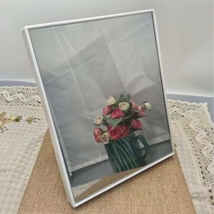 Cabina DE FOTOS LED 3 en 1 moderna personalizada, espejo mágico luminoso con luces de noche de cristal cuadradas para sala de estar, lámpara de tamaño medio - Product Image 6