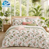 Ensemble de draps de luxe Cloudland doux pour la peau, certifiés OEKO-TEX, en coton Giza 400TC, imprimés, pour toutes les saisons, décoration de la maison
