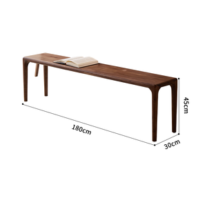 Banc de repos pour chaussures 2 places en noyer noir d'<span class=keywords><strong>Amérique</strong></span> <span class=keywords><strong>du</strong></span> <span class=keywords><strong>Nord</strong></span> massif, moderne et durable, pour salons et salles à manger (vente en gros) - Product Image 5