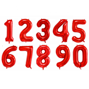 Globos Decoraciones para fiestas Número Feliz cumpleaños Decoración Foil Número Globos 16 pulgadas 32 pulgadas 40 pulgadas - Product Image 4
