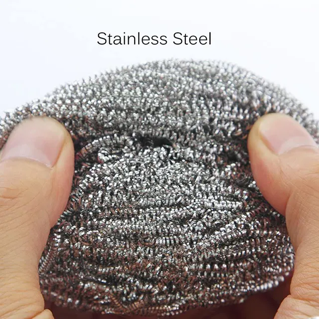 Metal Pot Scrubber Scrubbing Stainless Steel Wire Sponge Scourer kitchen Cleaning ball