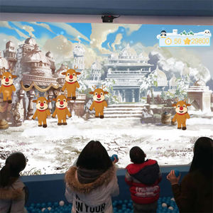 OWAY-<span class=keywords><strong>Jeu</strong></span> de projection de balles <span class=keywords><strong>d</strong></span>'intérieur 3D, interactif Offre Spéciale, pour enfants, expérience murale immersive, piscines à balles - Product Image 1