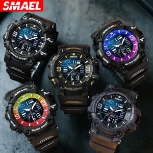 SMAEL 8049 Montre numérique sportive pour homme, chronomètre, montre numérique LED, bracelet électronique, montre numérique transparente - Product Image 4
