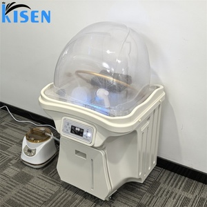 Kisen Bac à shampoing professionnel à double cuve, design sans tuyauterie, pour spa capillaire et thérapie japonaise, avec éclairage - Product Image 5
