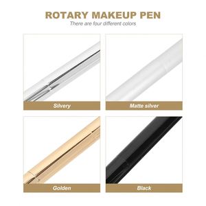 3ml/5ml Portable Travel Lipstick <b>Pen</b> with Screw Cap Pink Black <b>Gold</b> Color Twist <b>Pen</b> and Bristle Brush - Product Image 4
