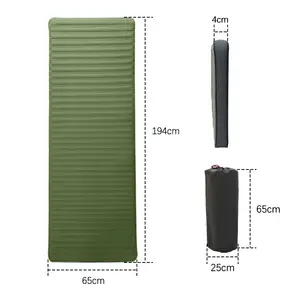 New sponge-filled self-inflating mattress waterproof, wear-resistant and dirt-resistant camping mat with electric air pump