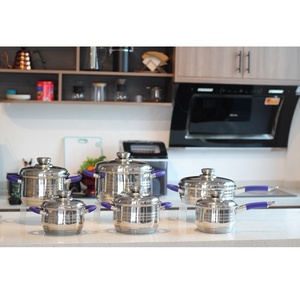 Juego de utensilios de cocina antiadherentes de 12 piezas, juego de utensilios de cocina de acero inoxidable de inducción - Product Image 6
