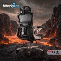 Grande chaise de bureau exécutive confortable et ergonomique, homologuée CE, durable, pour table de travail